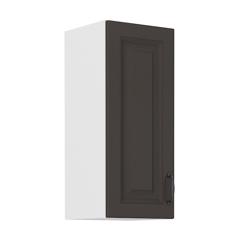 Küchenhängeschrank SOPHIA – Breite 30 cm, dunkelgrau / weiß