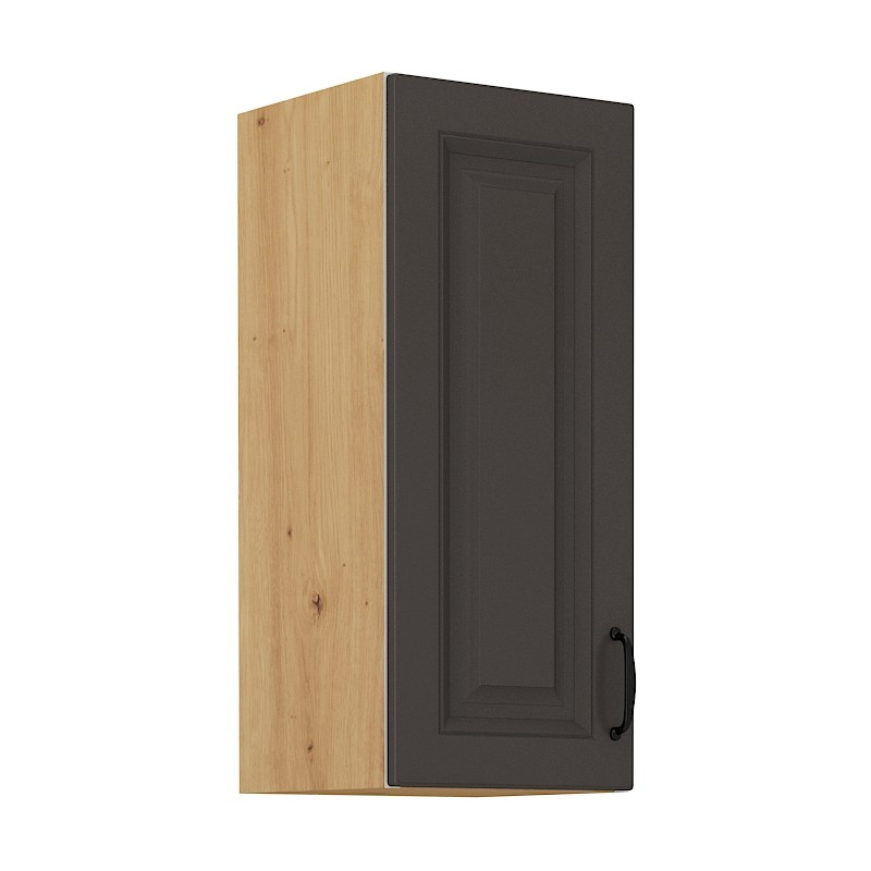 Küchenhängeschrank SOPHIA – Breite 30 cm, dunkelgrau / Artisan-Eiche