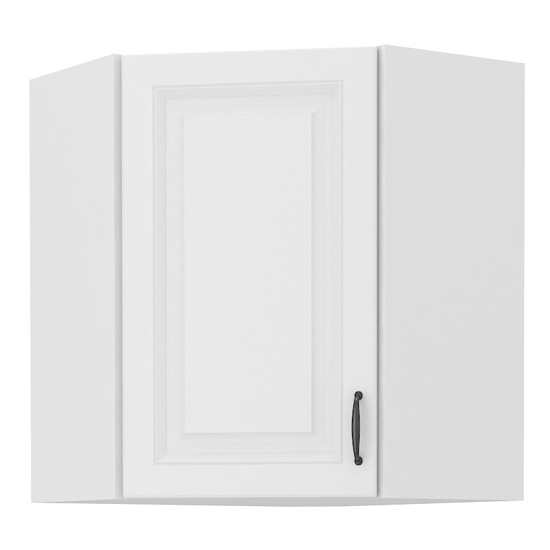 Oberer Eckschrank SOPHIA – 58x58 cm, weiß