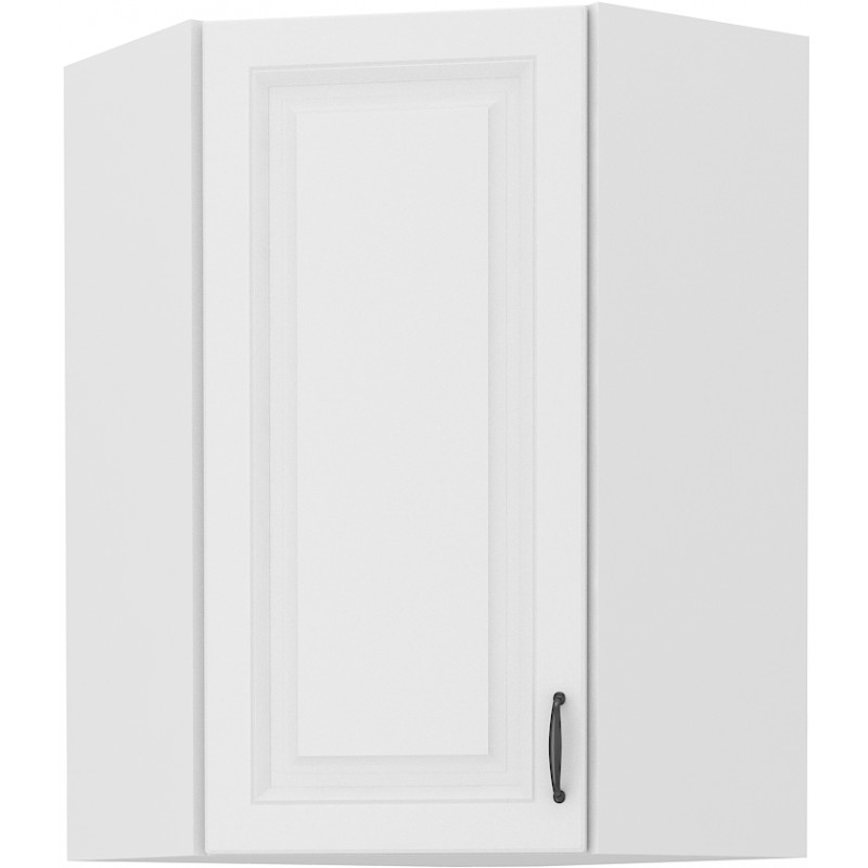 Hoher Eckschrank SOPHIA – 58x58 cm, weiß