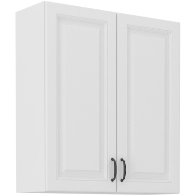 Hoher Oberschrank SOPHIA – Breite 80 cm, weiß