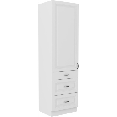 Lebensmittelschrank mit Schubladen SOPHIA – Breite 60 cm, weiß