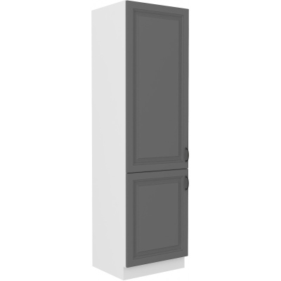 Schrank für Einbaukühlschränke SOPHIA – Breite 60 cm, Grau/Weiß