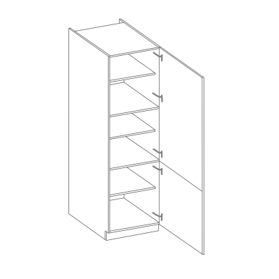 Lebensmittelschrank SOPHIA – Breite 60 cm, hellgrau/weiß