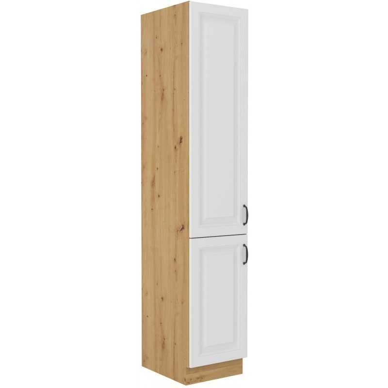 Lebensmittelschrank SOPHIA – Breite 40 cm, weiß / Eiche Artisan