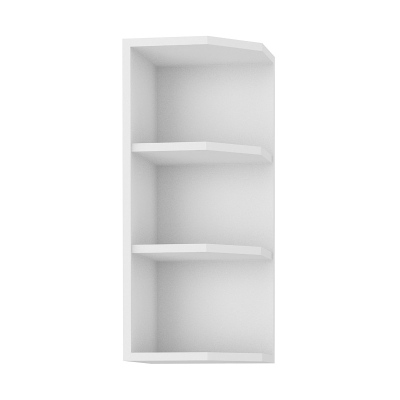 Oberer Eckschrank SOPHIA – Breite 30 cm, weiß