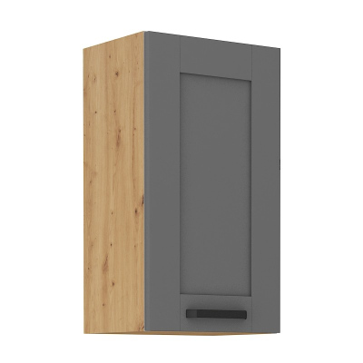 Küchenhängeschrank LAILI – Breite 40 cm, grau / Artisan-Eiche