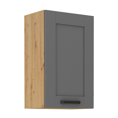 Küchenhängeschrank LAILI – Breite 45 cm, grau / Artisan-Eiche