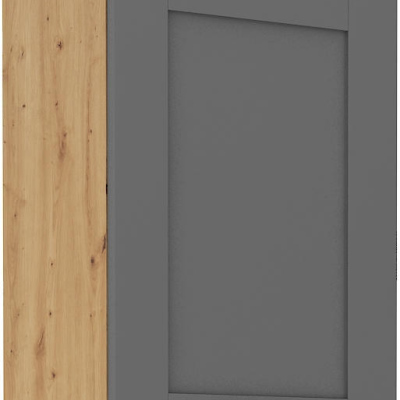 Küchenhängeschrank LAILI – Breite 50 cm, grau / Artisan-Eiche