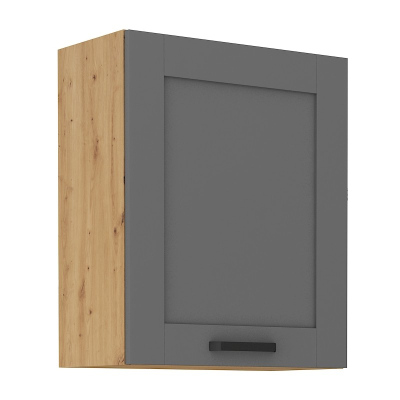 Küchenhängeschrank LAILI – Breite 60 cm, grau / Artisan-Eiche