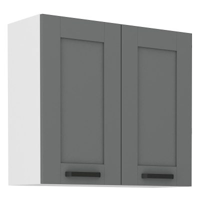 Küchenhängeschrank LAILI – Breite 80 cm, grau / weiß