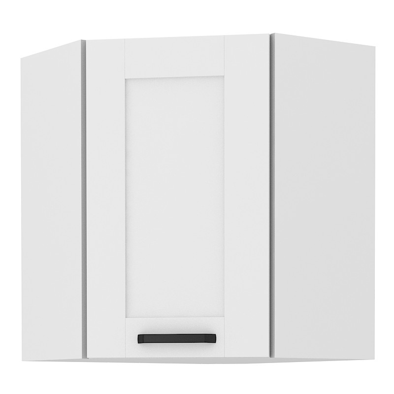 Oberer Eckschrank LAILI – 58x58 cm, weiß