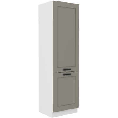 Lebensmittelschrank LAILI – Breite 60 cm, hellgrau/weiß