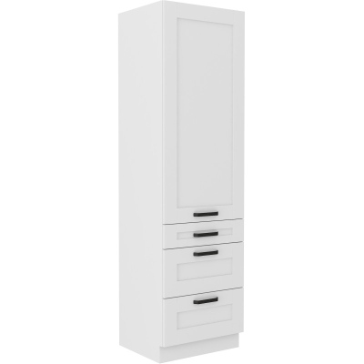 Lebensmittelschrank mit Schubladen LAILI – Breite 60 cm, weiß