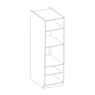 Einbaugeräteschrank LAILI – Breite 60 cm, Weiß