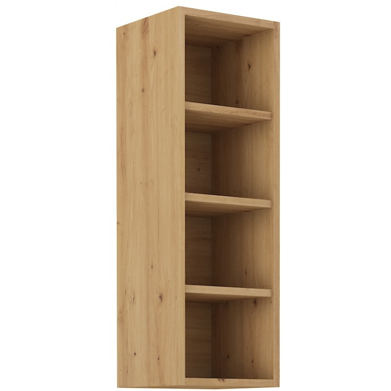 Offener hoher Schrank LAILI – Breite 30 cm, Eiche Artisan