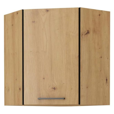 Oberer Eckschrank MALILA – 58x58 cm, Artisan-Eiche