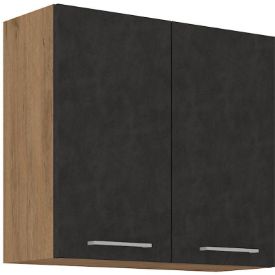 Küchenhängeschrank VANYA – Breite 80 cm, Matera / Lancelot-Eiche