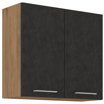 Küchenhängeschrank VANYA – Breite 80 cm, Matera / Lancelot-Eiche