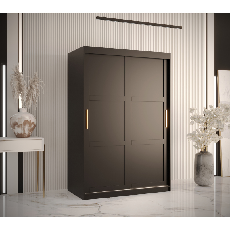 Kleiderschrank RAISA 1 – Breite 120 cm, schwarz