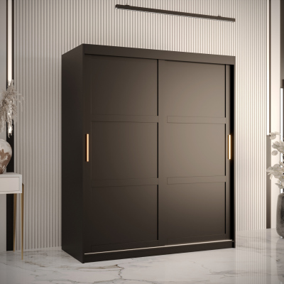 Kleiderschrank RAISA 1 – Breite 150 cm, schwarz