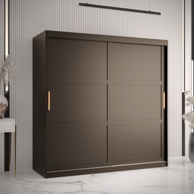 Kleiderschrank RAISA 1 – Breite 180 cm, schwarz