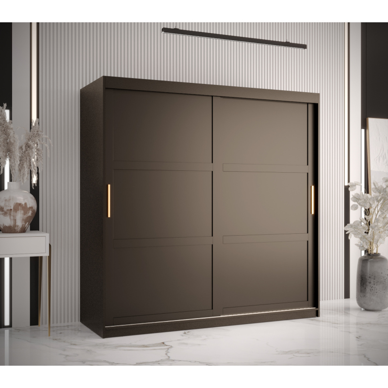 Kleiderschrank RAISA 1 – Breite 180 cm, schwarz