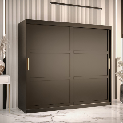 Kleiderschrank RAISA 1 – Breite 200 cm, schwarz