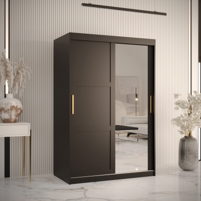 Kleiderschrank RAISA 2 – Breite 120 cm, schwarz