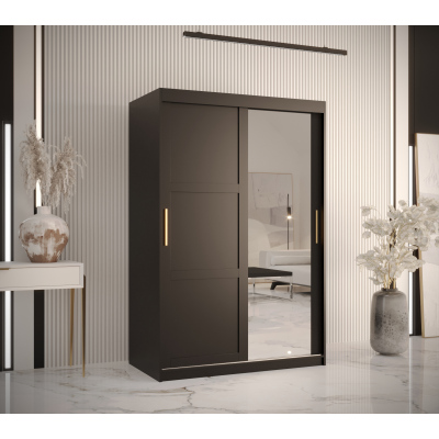 Kleiderschrank RAISA 2 – Breite 120 cm, schwarz