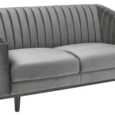 Zweisitzer-Sofa ELENOR – grau