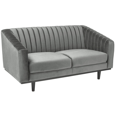 Zweisitzer-Sofa ELENOR – grau