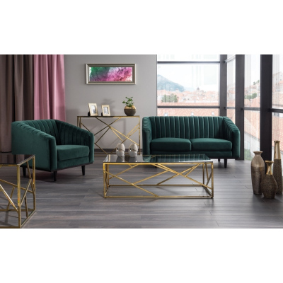 Zweisitzer-Sofa ELENOR – grau