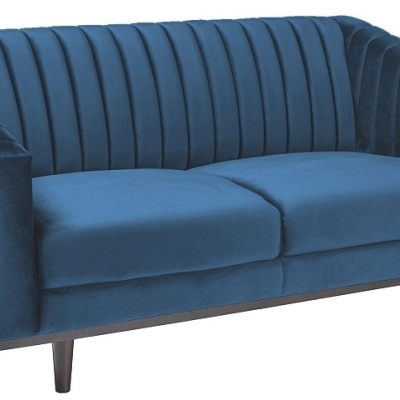 Zweisitzer-Sofa ELENOR – blau