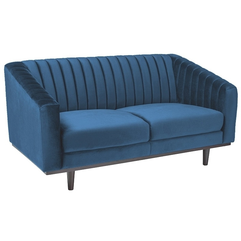 Zweisitzer-Sofa ELENOR – blau