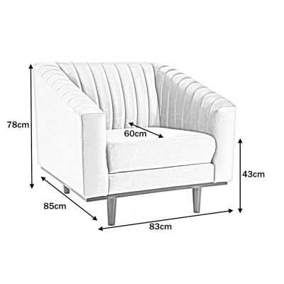 Polstersessel ELENOR – Gelb