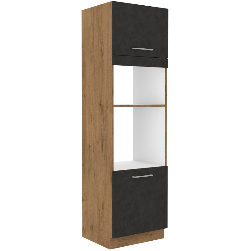 Einbaugeräteschrank VANYA – Breite 60 cm, Matera / Eiche Lancelot