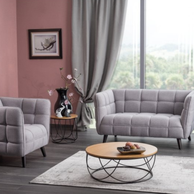 Zweisitzer-Sofa SCARLET 2 – grau