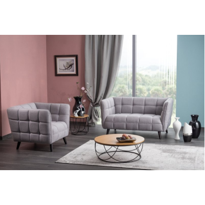 Zweisitzer-Sofa SCARLET 2 – grau