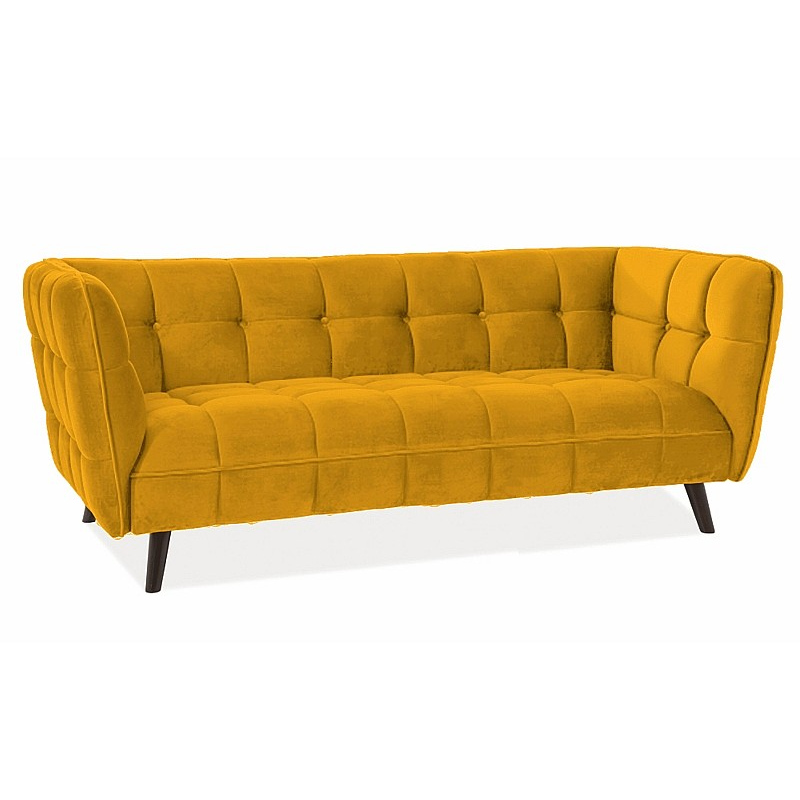 Dreisitziges Sofa SCARLET 3 – gelb