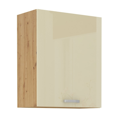 Küchenhängeschrank ADARA – Breite 60 cm, Creme / Artisan-Eiche