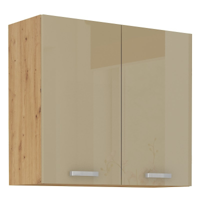 Küchenhängeschrank ADARA – Breite 80 cm, Cappuccino / Artisan-Eiche