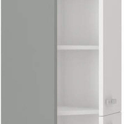 Lebensmittelschrank ADARA – Breite 40 cm, creme / Eiche Artisan