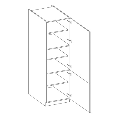 Lebensmittelschrank ADARA – Breite 60 cm, weiß / Eiche Artisan