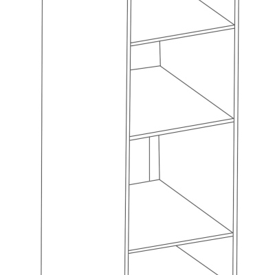 Einbaugeräteschrank ADARA – Breite 60 cm, Weiß / Eiche Artisan