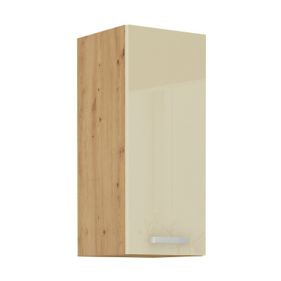 Hoher Oberschrank ADARA – Breite 30 cm, creme / Eiche Artisan