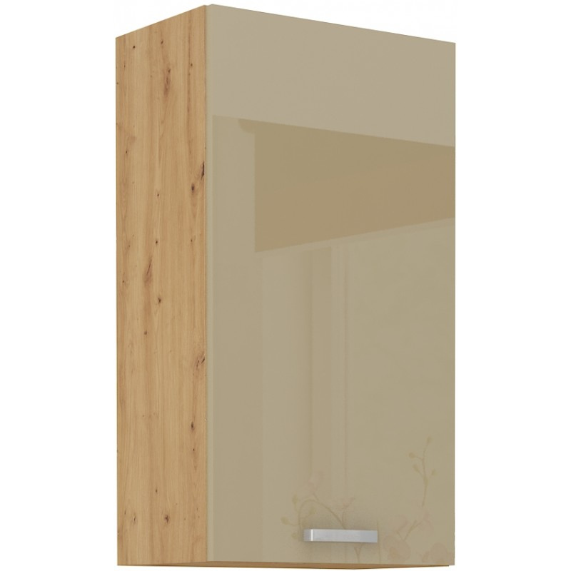 Hoher Oberschrank ADARA – Breite 50 cm, cappucino / Eiche Artisan