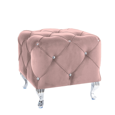 Glamour-Hocker BERTIN – rosa