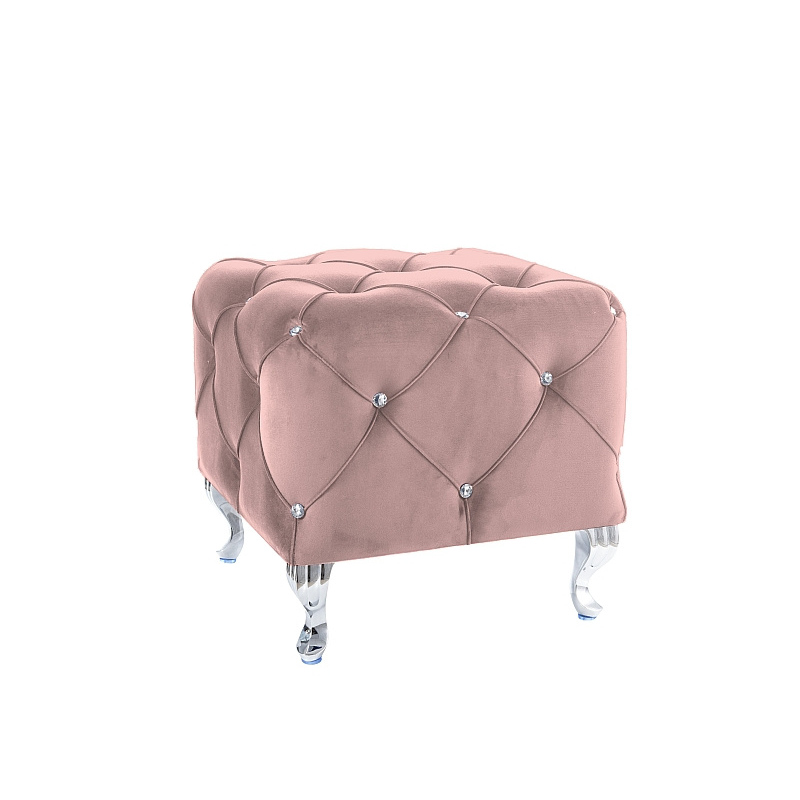 Glamour-Hocker BERTIN – rosa