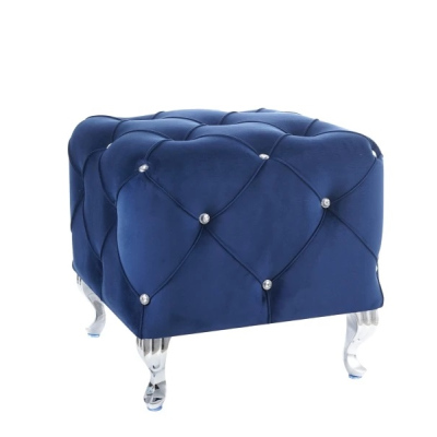 Glamour-Hocker BERTIN – blau